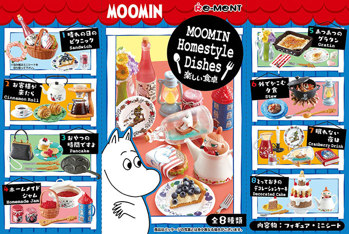 経典ブランド リーメント MOOMIN 全8種 ミニチュア○北欧カフェ