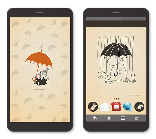 Android Iphone向け新作きせかえが配信中です ムーミン公式サイト