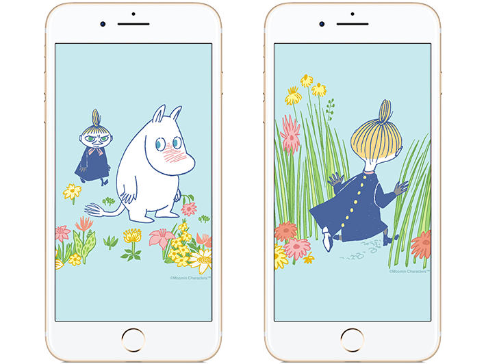 リトルミイとムーミンの春らしい新作壁紙 ムーミン公式サイト